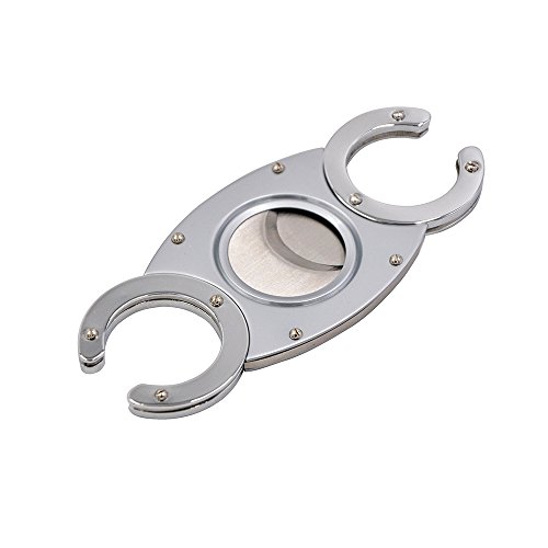 Cigar Cutters,Volenx Double Guillotine Stainless Steel Cigar Cutter