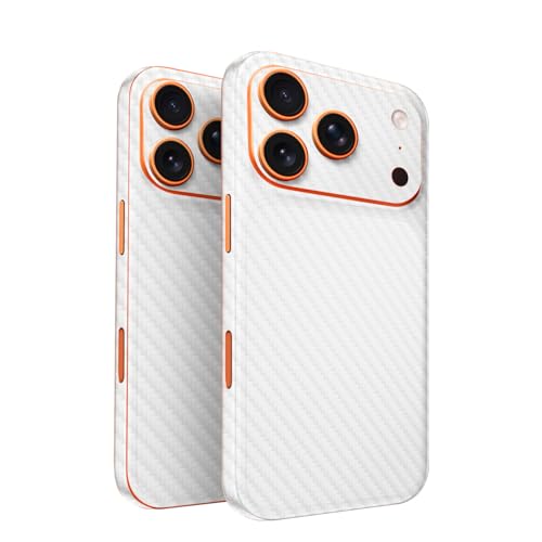 2 Pack of Phone Skins for Apple iPhone 17 Pro - Solid White| Protective Vinyl C…