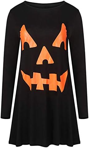 Mitch ® Ladies Womens Halloween Pumpkin Swing Dress Oufit Costume Available in PLUS SIZES
