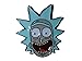 Rick And Morty TV Series Rick Sanchez 1" Wide Metal Enamel Costume Pin