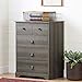 South Shore Volken 4-Drawer Chest Dresser-Gray Maple
