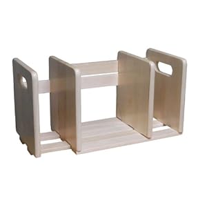 木製スライド本立て