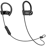 Mpow D9 Bluetooth Headphones Sport, 16H Playback & aptX Bass Sound Wireless Sport Earbuds, Bluetooth 5.0 Wireless Headphones, IPX7 Waterproof Running Earphones w/ CVC6.0 Noise Cancelling Mic, Black