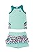 Street Tennis Club Girls Tennis Dress & Golf Outfit, Athletic Skirts Dress with Built-in Shorts - Girls Active Golf and Tennis Clothes Beach Glass/Aqua Large (9-10 Years)