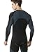 Tesla TM-MUD71-BKH_Large Men's Mesh-Side-Back Panel Long-Sleeved T-Shirt Compression Baselayer MUD71