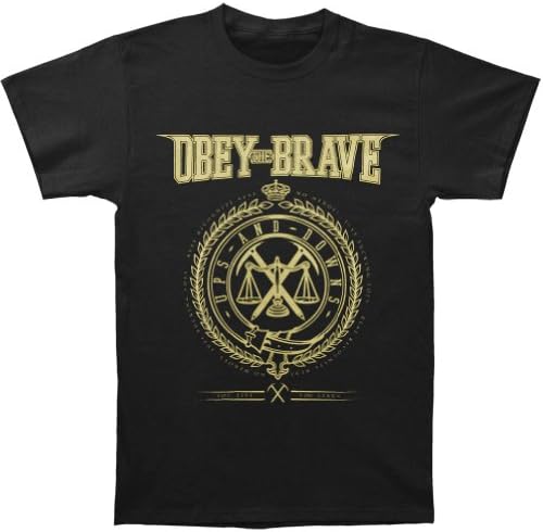 Obey The Brave Men's Ups And Downs T-shirt Small Black