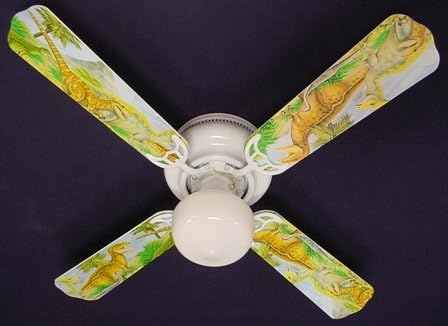 Ceiling Fan Designers Ceiling Fan, Dinosaurs T-Rex Jurassic, 42"
