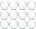 Plastic Ball Ornament, 80mm, Clear, Pack of 12 (80 mm) (80mm)