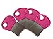 4 Pack Lice Combs, Nit Remover with Metal Teeth and Magnifier Tool for Hair and Head (Pink)