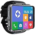 Rainbuvvy Smart Watch for Men, 4G Smartwatch for Android and iOS 2.88 Inch Touch Screen Android 9.0 OS 4GB+64GB Activity Tracker with Face Unlock Dual Cameras WiFi GPS Detachable Band (Black)
