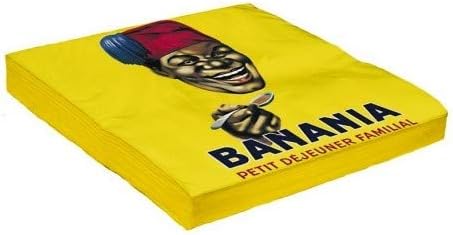 Banania Chocolate, Set of 20 Paper Napkins 33 x 33 cm