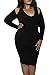 Romastory Women's Plus Size Strapless Long-sleeved Bodycon Stretch Club Dresses