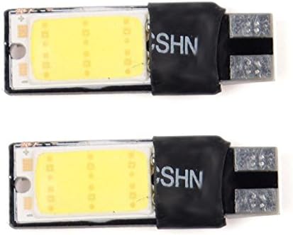 DMTRADE 2Pcs 6W Bright T10 Led Cob Width Wedge Bulb Light 12V White Long Lasting Design And Waterproof