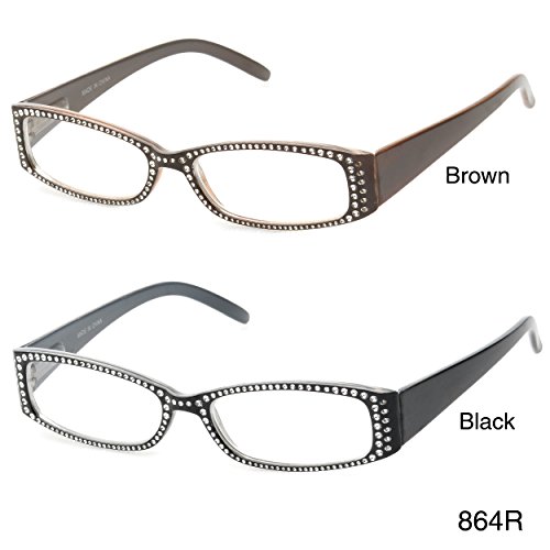 MLC Eyewear ® ‘Alson’ Rectangle Reading Glasses