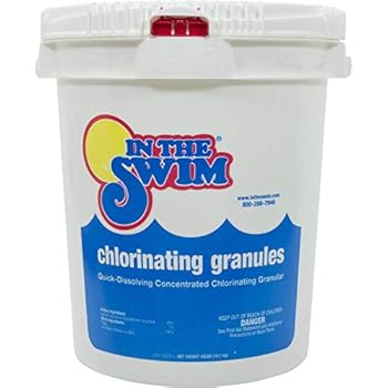 In The Swim Sodium Di-Chlor Chlorine Granular Pool Shock - 40 Pound Bucket