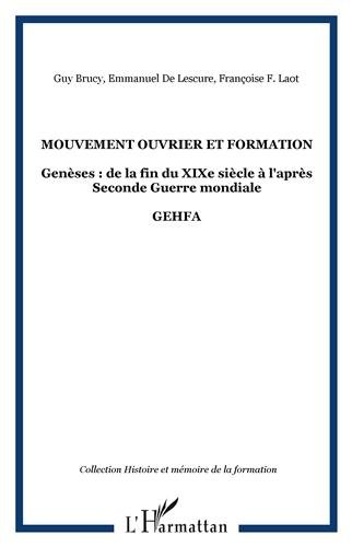 Mouvement ouvrier et formation