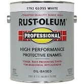 Rust-Oleum Professional High Performance Gloss White Paint | Rust Prevention, Corrosion Resistant Coating, Industrial Maintenance, Metal Equipment Protection, 1 Gallon
