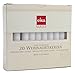 Eika 20 Pieces Christmas Tree Candle Set Made in Germany High 10.5 cm, ø 1.25 cm White