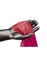 TheraBand, bandas de resistencia profesionales, sin látex, para ejercitación del cuerpo superior e inferior, fisioterapia, pilates para la parte inferior del cuerpo y rehabilitación., amarillo (Yellow - Thin)