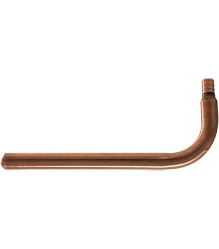PEX Copper Stub Out 10-Pack Elbows With Wall Flange - 1/2