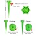 Fostoy Plant Waterer, 12 PCS Self Plant Watering Spikes System with Slow Release Control Valve Switch, Automatic Plant Waterer Device Irrigation Drippers for Outdoor Indoor Flower or Vegetables
