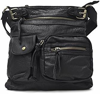 T4T Styles: DG Inspired Spacious Crossbody for Young Women and Girl Handbag (Black)