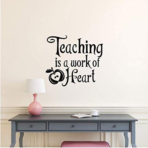 Amazon Com Fxq Wall Sticker Teaching Is A Work Of Heart Vinyl