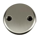 2-Hole Overflow Face Plate with Screws- PVD Stainless Steel