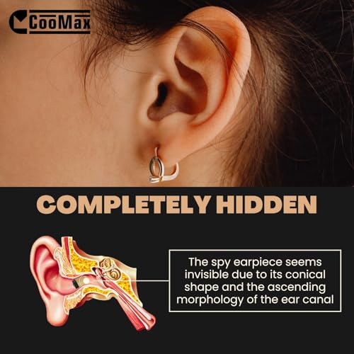 CooMax Bluetooth Headset for Phone with Built-in Microphone - Mic Earphone for Calling and Wireless Communication in the Ear (VIP Pro Supermini Bluetooth Pen)