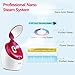 Facial Steamer Nano Ionic Hot Steam For Face Personal Sauna Spa Quality Moisturizing Face Sprayer Open Pores Blackheads Removal Clear Mini Home Humidifier with Makeup Mirror (Red)