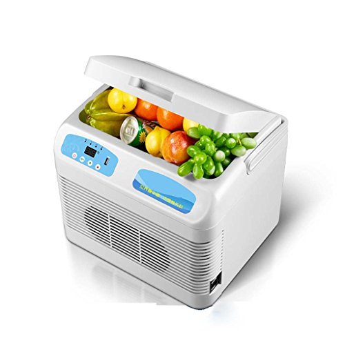 Click Here to See More Images Car Refrigerator 12 Liters Refrigeration Constant Temperature - Box Household Mini Fridge Picnic Refrigerator/ 12V Car/220V Home Small Refrigerator/Point Refrigeration - White 3530.529cm