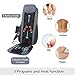 IDODO Shiatsu Back Massage Cushion with Heat, Deep Kneading Rolling Seat Back Massager Pad, Release Pain, Fatigue from Back, Lumbar, Hip and Thighs