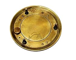 MAH Solid Brass Sundial Compass with Box Vintage