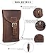 Pofomede Cell Phone Holster Vertical Leather Belt Case Pouch with Clip Loop Compatible for iPhone XR XS X 7 8 Plus XS Max Belt Carrier Holder Large Phone Sleeve for Galaxy S8/9 Plus Note 9 8 5 Brown