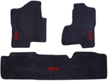Amazon Com Chevrolet Silverado 1500 Ss Grey 3 Pc Logo Carpet