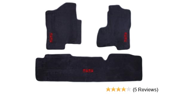 Amazon Com Chevrolet Silverado 1500 Ss Grey 3 Pc Logo Carpet
