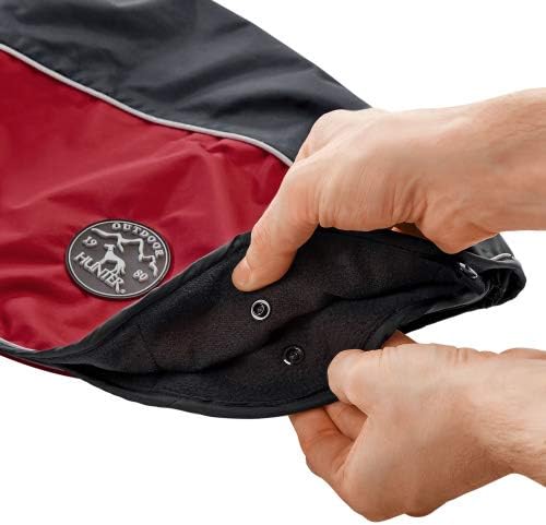 HUNTER Dog coat Uppsala Allrounder, 55 anthracite/red, Medium - Image 4