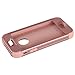 iPhone SE Case Pandawell™ Shockproof Hybrid High Impact Hard Plastic+Soft Silicon Rubber Armor Defender Case Cover for Apple iPhone SE / 5S - All Rose Gold