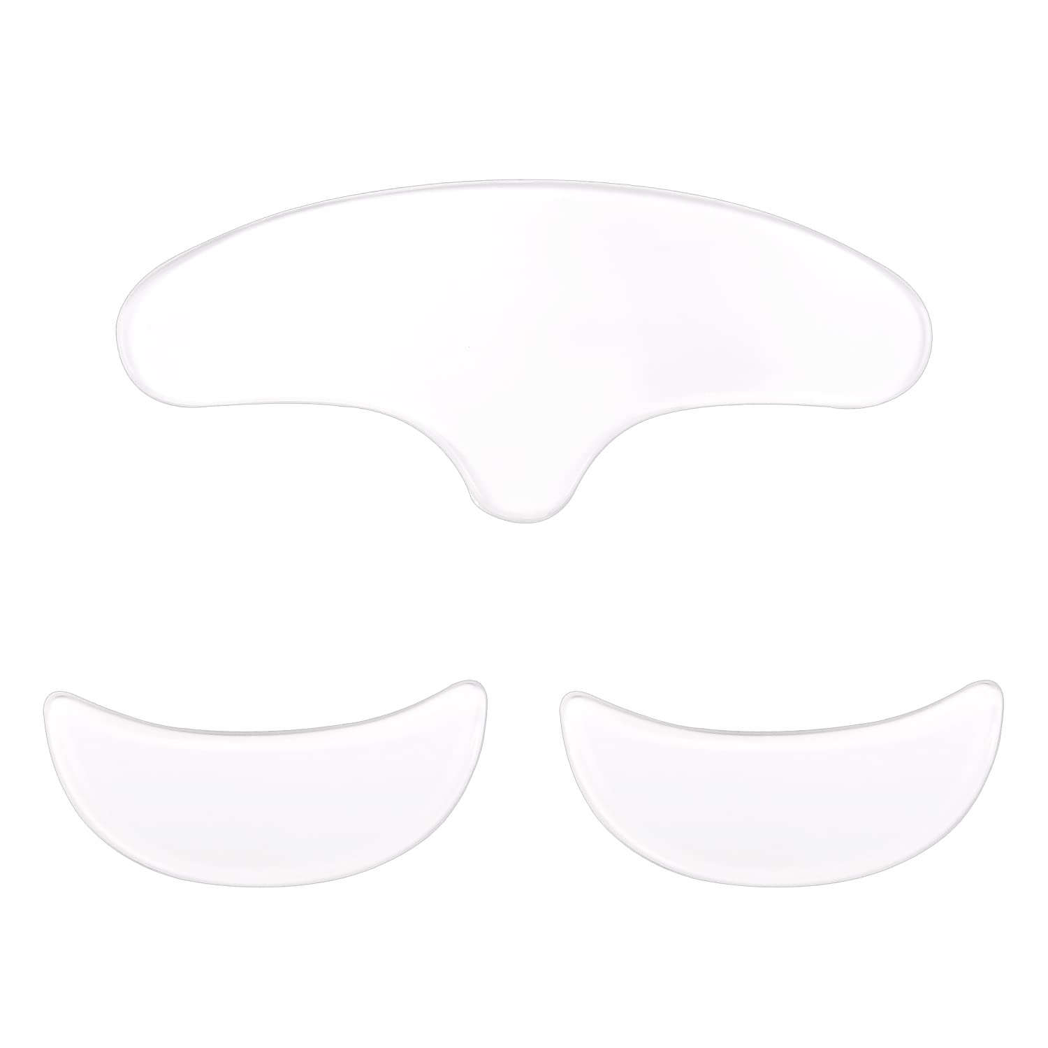 MFUOE 3 Pieces Face Wrinkle Patches Set Forehead Patch Eye Patch Silicone Patch Wrinkle Removal Products Eliminate Wrinkles Fine Lines Skin Care Tools