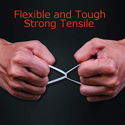 Cable Zip Ties Heavy Duty 12 inch 100 PCS White, VIWIEU Reusable Weather Resistant Nylon Wires Ties Indoor Outdoor, Self-locking Multi-Purpose Plastic Cable Management Wraps for Home Office Farm - Thumbnail 3