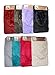3 Piece Elegant Solid Plush Bathroom Rug Set, Bath Mat, Contour Rug, Toilet Lid Cover (Hot Pink)