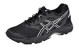 ASICS Women's Gel-Cumulus 18 Running Shoe (9 B(M) US, Black/Silver/Black)