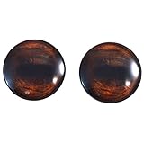 Extra Large 40mm Pair of Brown Horse Glass Eyes, for Jewelry Making, Dolls, Sculptures, More