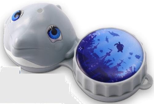 Dolphin 3D Screw-Top Contact Lens Case