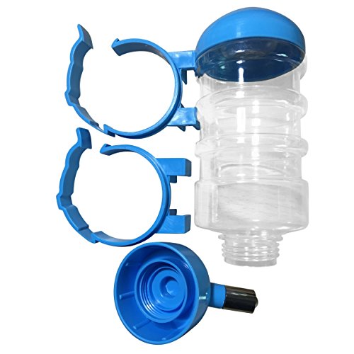 SatisPet Dog Water Dispenser in Blue 14 fl oz Water Bottle for Cats