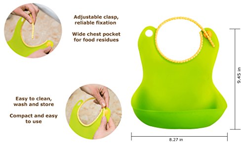 rubber bibs with pocket