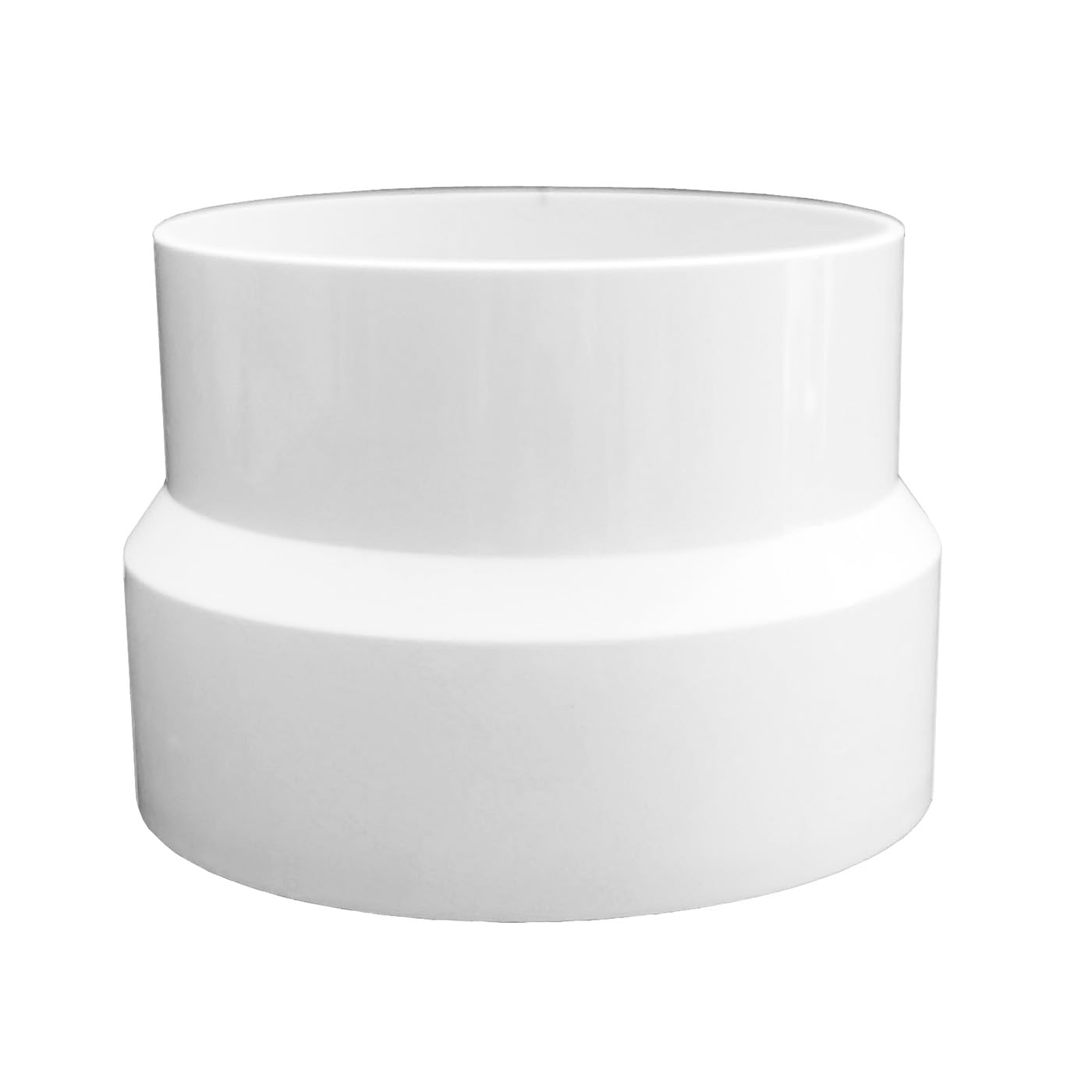 AZITICY PVC Duct Reducer Connector Pipe Reducer Adapter 100mm to 75mm Reduction for Round Pipe Ventilation Ducting Ventilation System (100mm to 75mm)