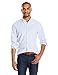 Goodthreads Men's Slim-Fit Long-Sleeve Striped Oxford Shirt, Blue/White, Large