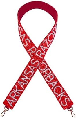 Amazon.com: Lashicorn Beaded Purse Strap Oklahoma Crimson and