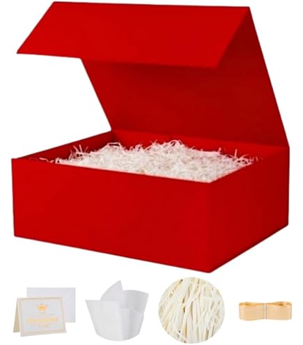 OBMMIRAO 10 Cajas De Regalo Pequeñas De Oro Rosa De 9.5 X 7 X 4 Pulgadas Caja De Regalo Magnetica Con Tapa Para Embalaje De Regalo Cajas De Regalo